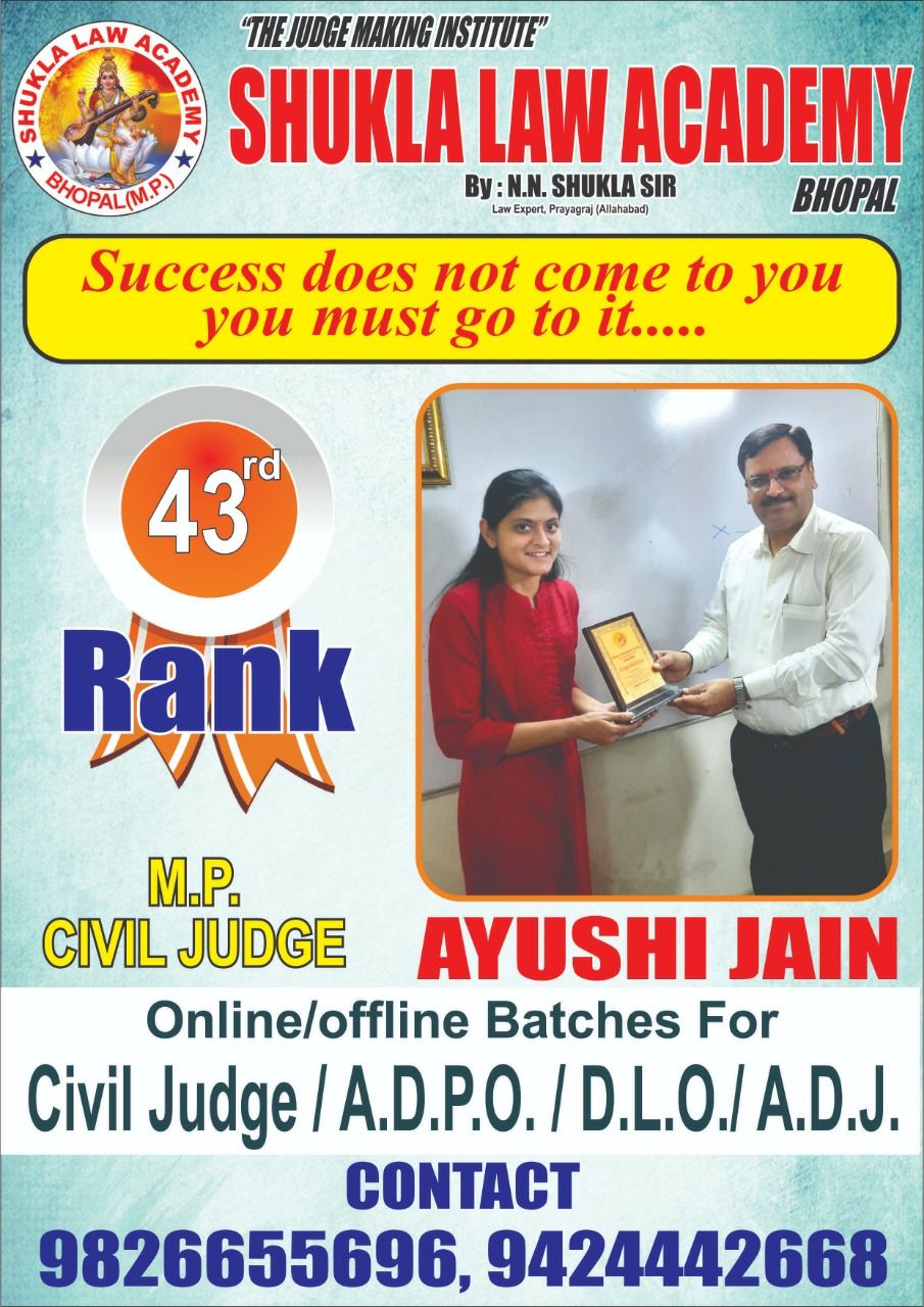 AYUSHI JAIN CIVIL JUDGE WITH SHUKLA SIR